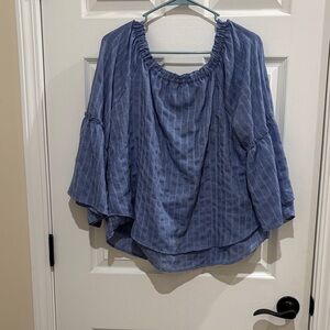 Westport Blue Striped Women's Blouse